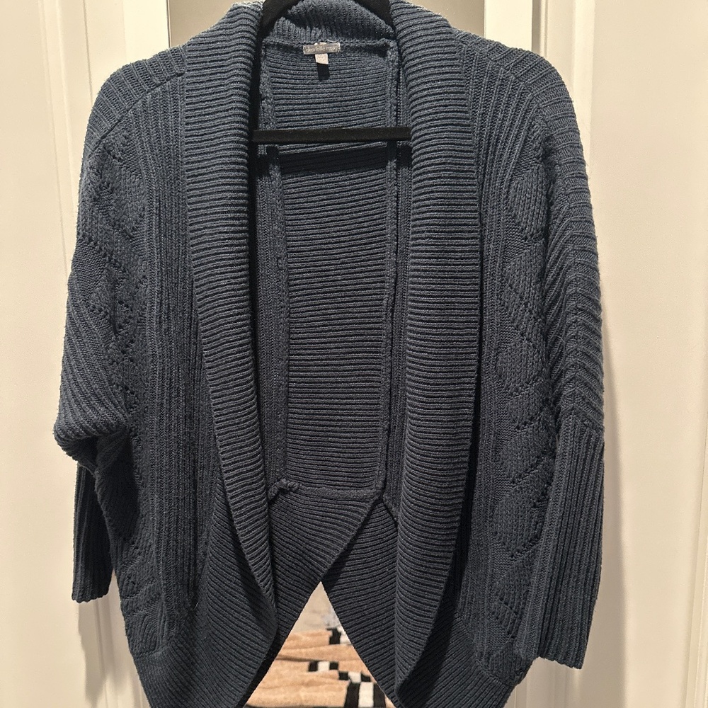 Navy Cardigan Sweater